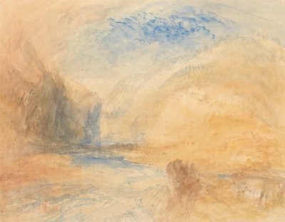 Mountain Landscape with Lake by Joseph Mallord William Turner